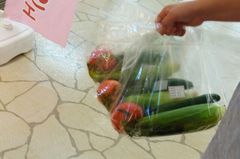 専門店街で買い物したらもらった野菜.jpg