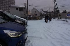 帰ってきたら雪が….jpg
