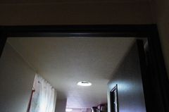 水漏れでふやけた天張り.jpg