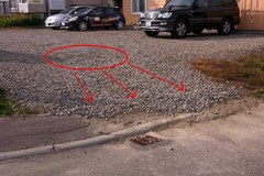 砂利が掃き出されているので….jpg