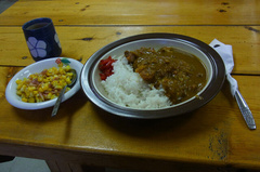 私はカツカレーとコーンベーコン.jpg