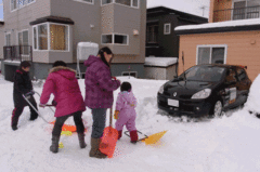 雪かきのアニメ.gif
